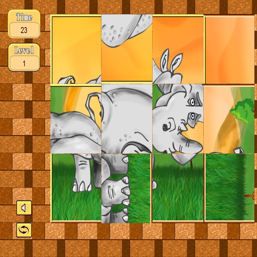 Animal Puzzle (Rotating Tile Puzzle)